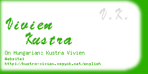vivien kustra business card